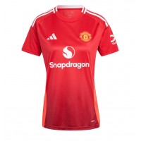 Echipament fotbal Manchester United Bruno Fernandes #8 Tricou Acasa 2024-25 pentru femei maneca scurta